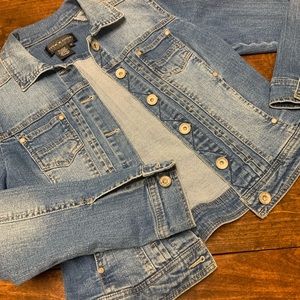 Live a Little denim jacket, size Medium